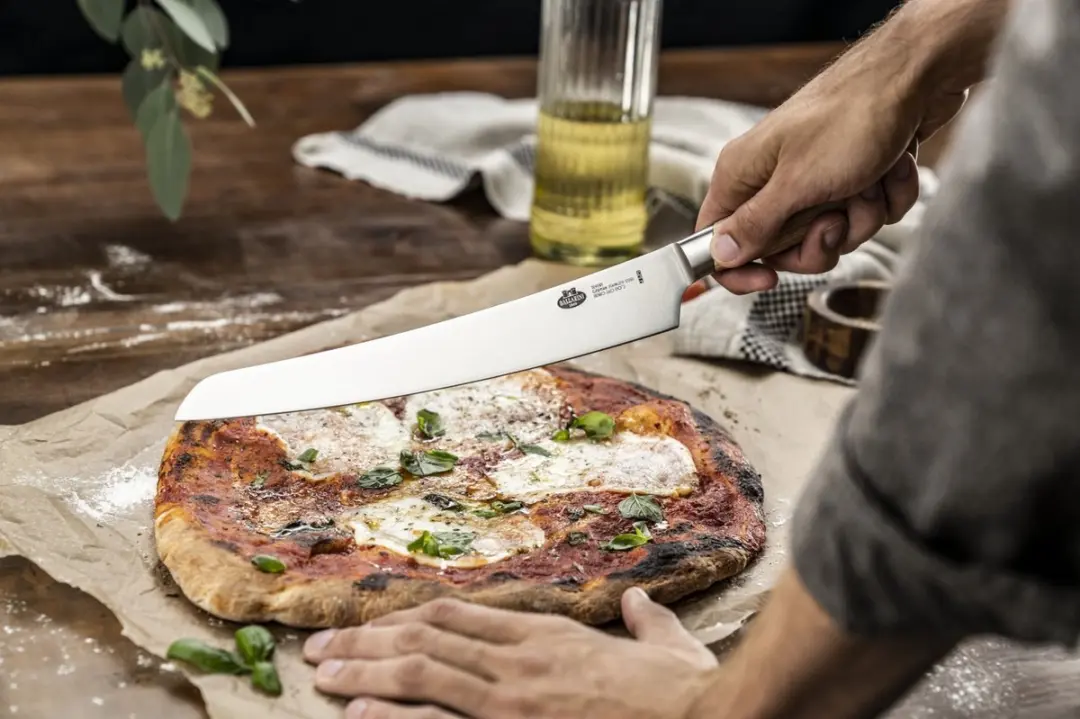 Ballarini Tevere Pizzames Pizzasnijder 26cm - Hout/RVS