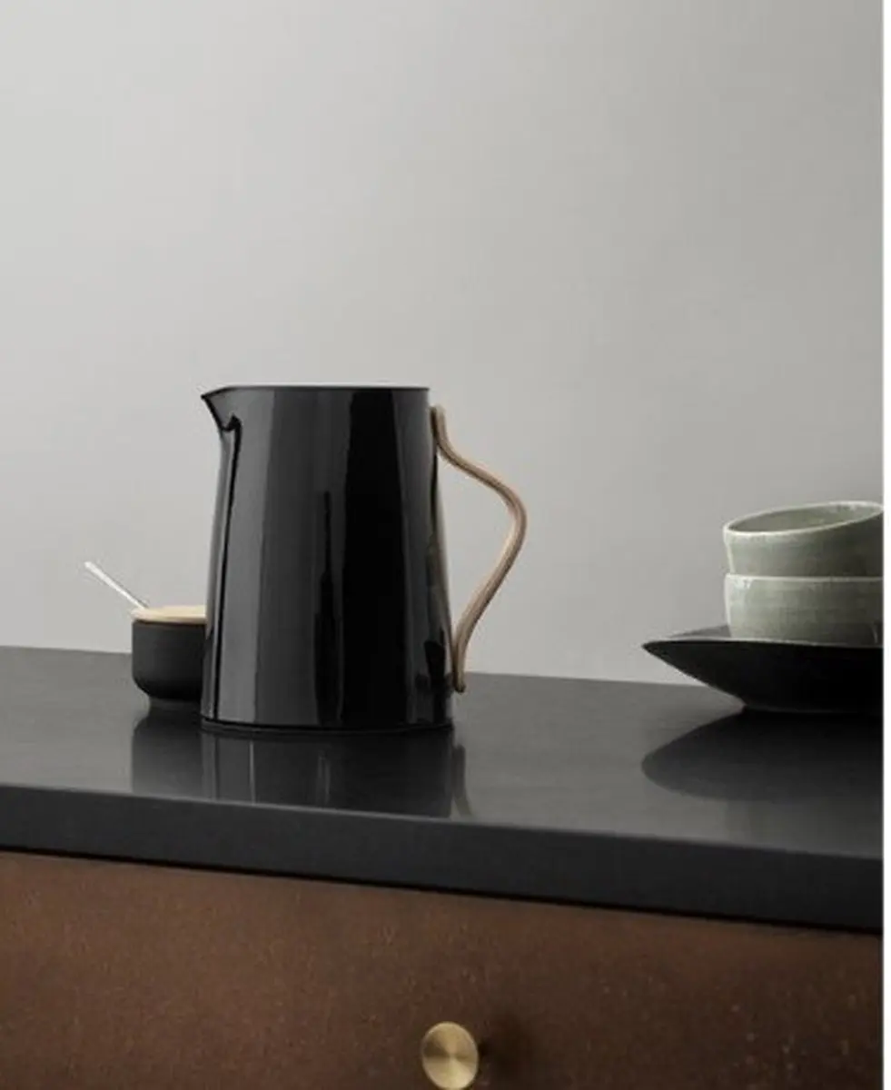 Stelton Emma Theekan met filter 1L - Zwart