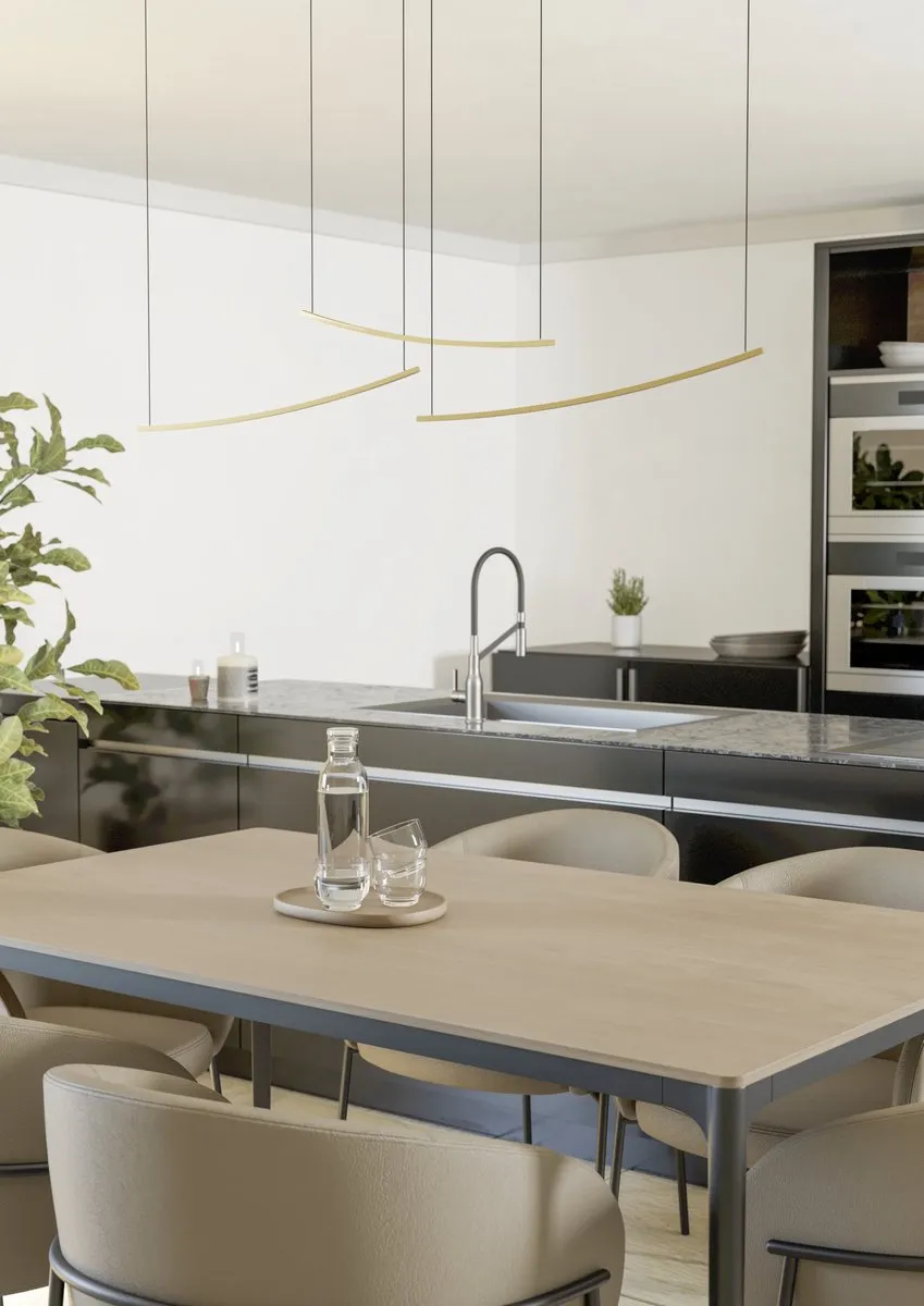 Eglo Villeggi Hanglamp 122cm - Goud/Wit - Instelbaar & Dimbaar