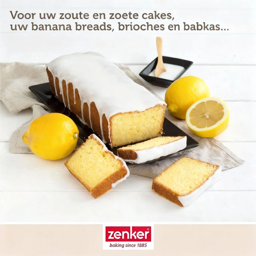 Zenker Pure Cakevorm 25cm - Zwart