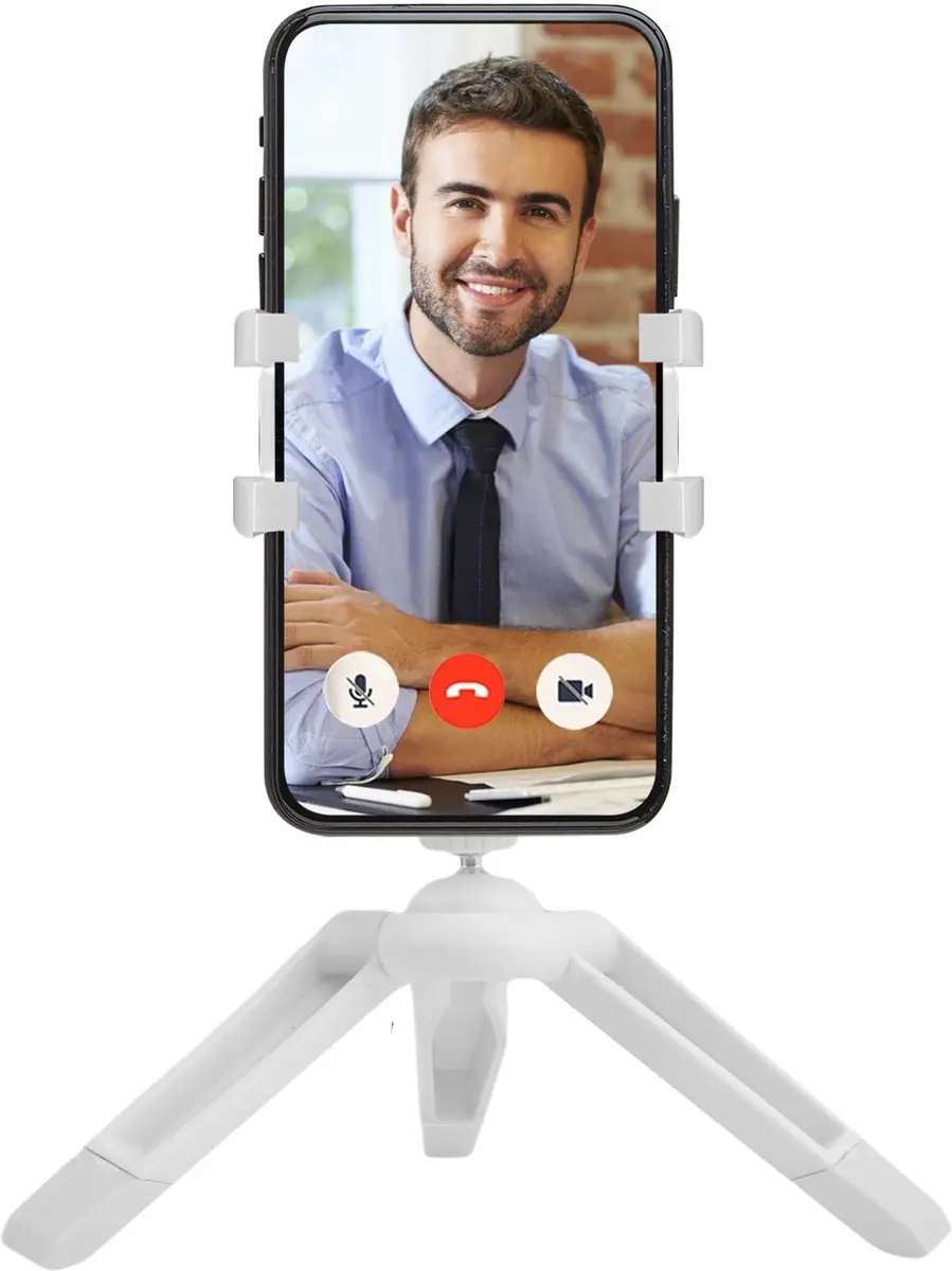 Celly ProClick Camerastatief Nano Smartphonehouder - Wit