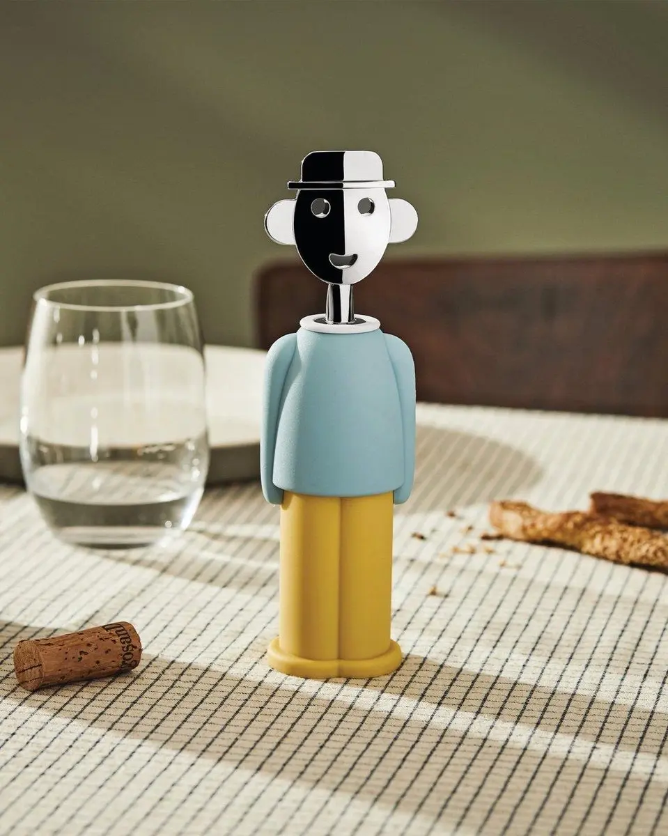 Alessi Alessandro Kurkentrekker Anna G. AM23 - Geel/Zwart