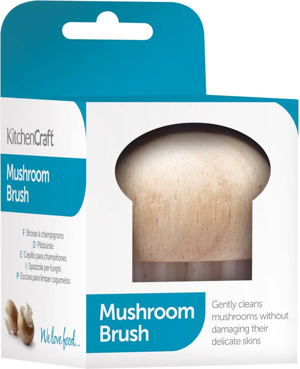 KitchenCraft Champignonborstel - Bruin