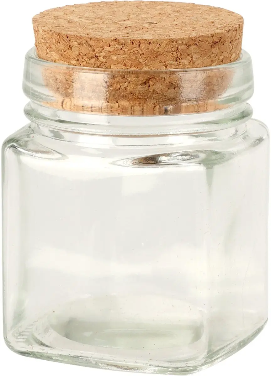 Excellent Houseware Kruidenpotjes 6x - 160ml - Transparant