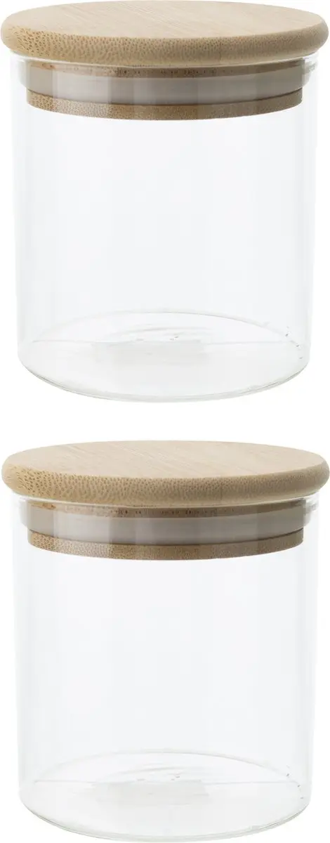 Cosy&Trendy Voorraadpot Set 2x 330ml Glas