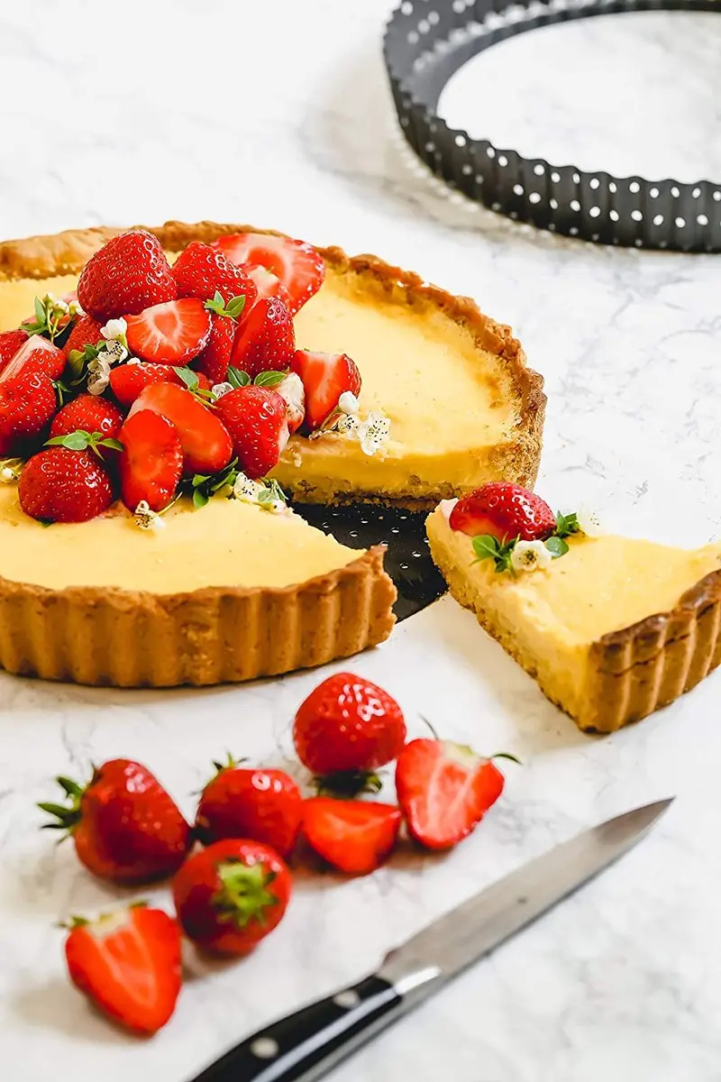 MasterClass Crusty Bake Quichevorm 20cm - Geribbeld - Zwart