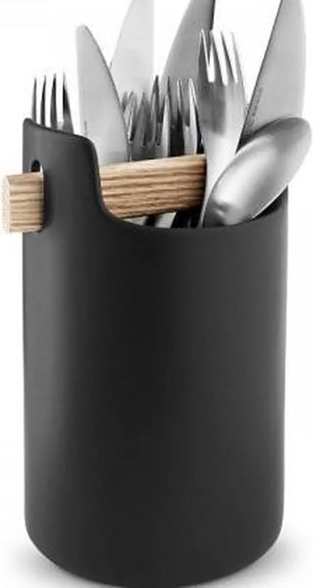 Eva Solo Nordic Kitchen Organiser Keramiek - 11,8x11,8x20cm - Zwart