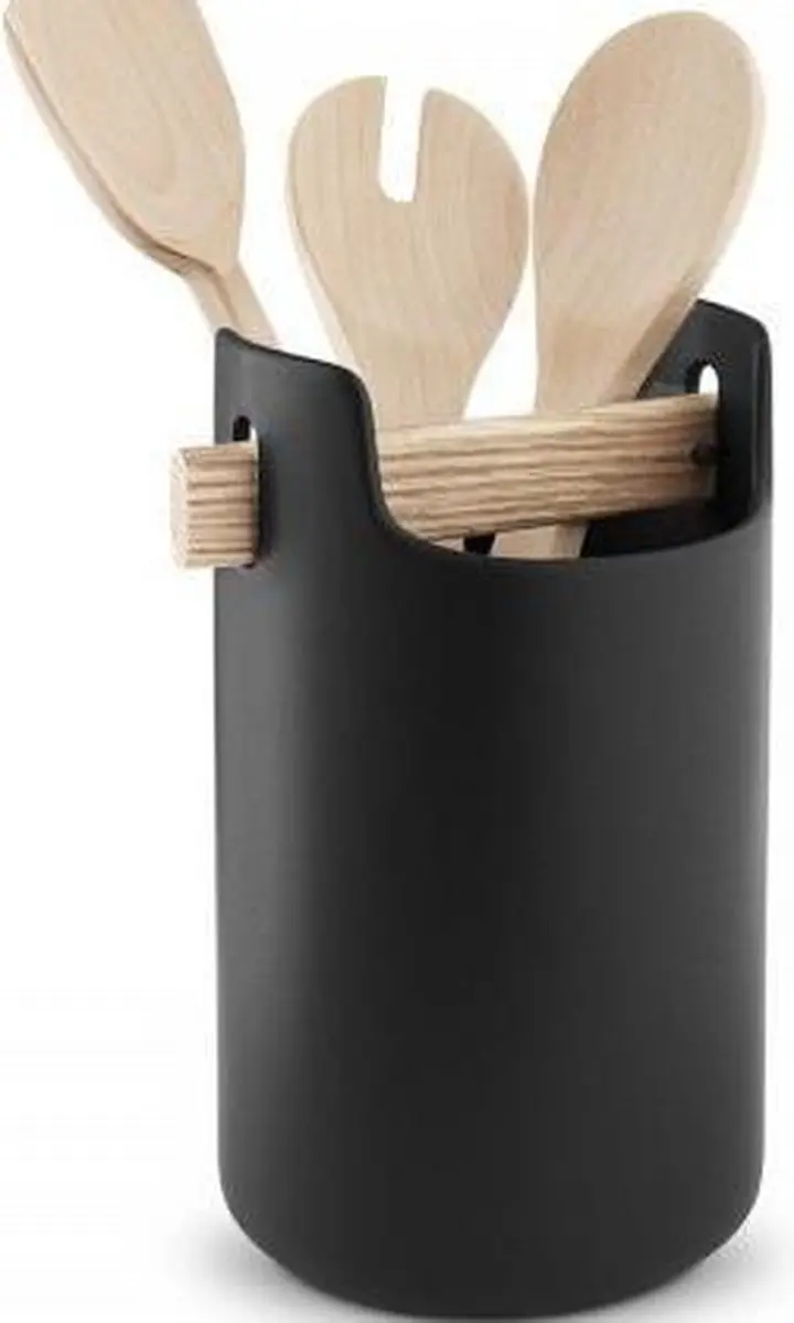 Eva Solo Nordic Kitchen Organiser Keramiek - 11,8x11,8x20cm - Zwart