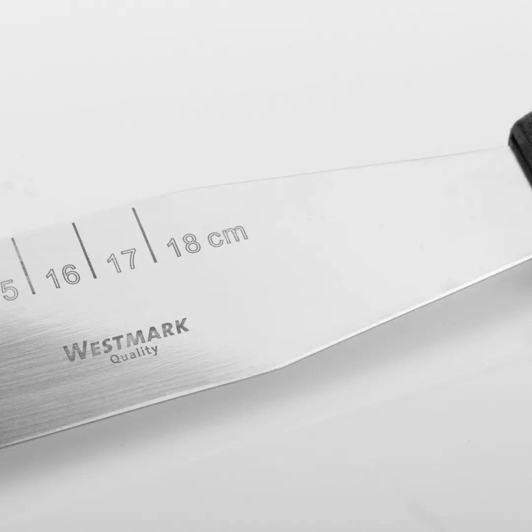 Westmark Glaceermes 38,7cm - Roestvrij staal - Zwart