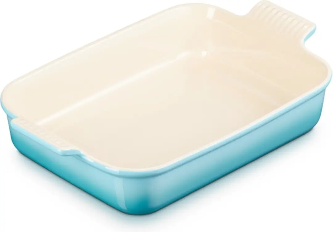 Le Creuset Heritage Ovenschaal 4L - 32x24cm - Caribbean Blue - afbeelding 6 van 6