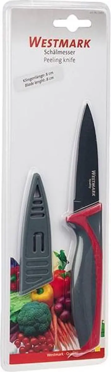 Westmark Schilmes 8 cm - Lemmet roestvrij staal - Antraciet/Rood