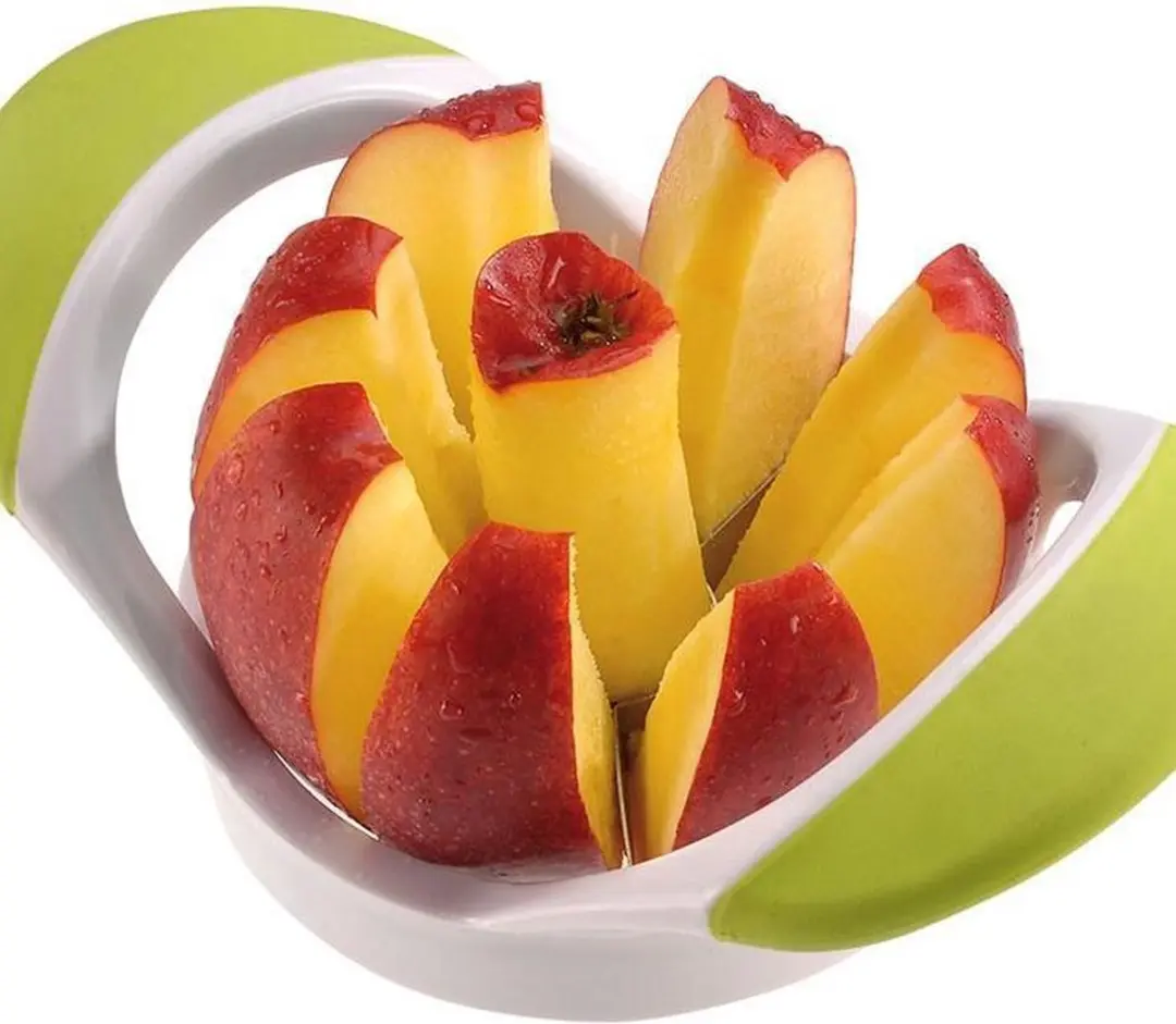 Westmark Appelsnijder 8P - 17,5x10,5cm - Roestvrij staal/wit/groen/blauw