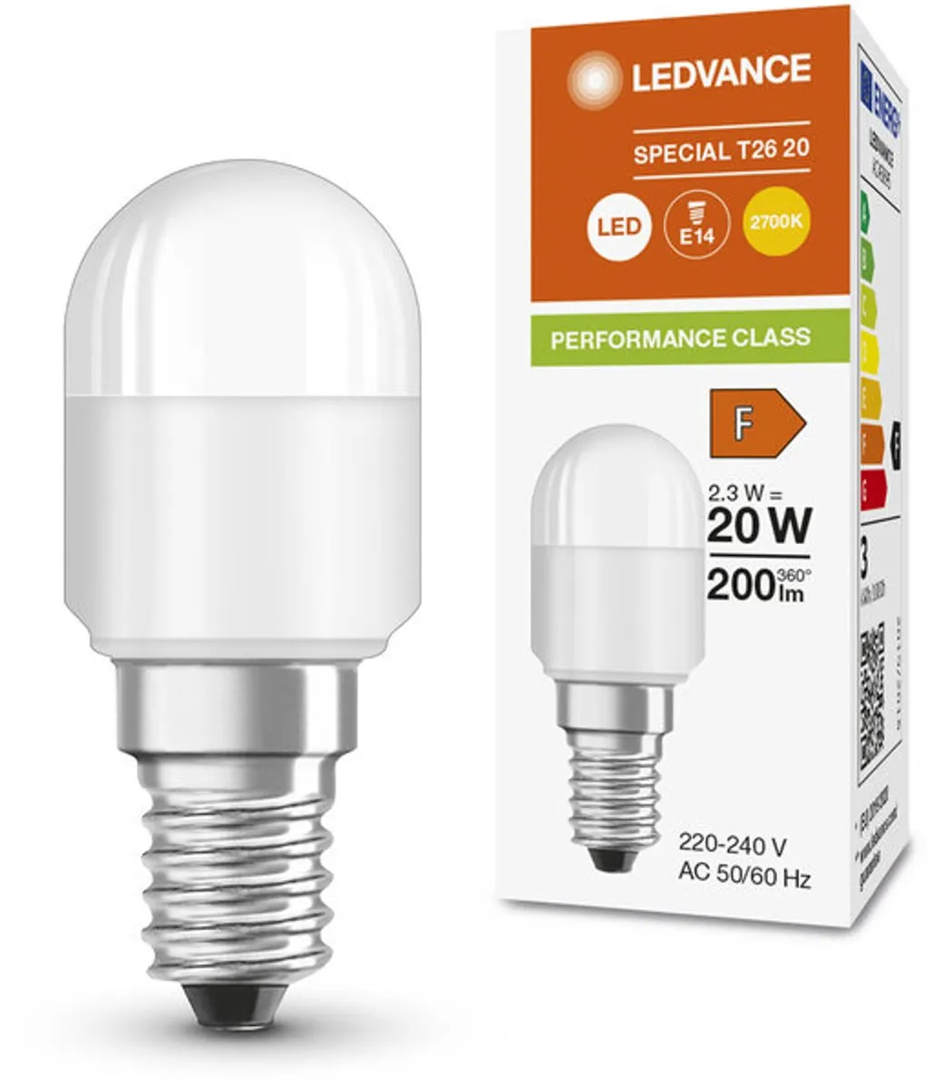 LEDVANCE Special T26 E14 2.3W 200lm Warm Wit