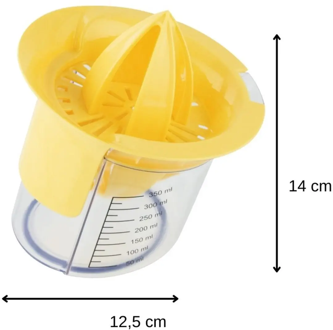 Fackelmann Colors Edition Citruspers - Geel/Transparant 12,5cm