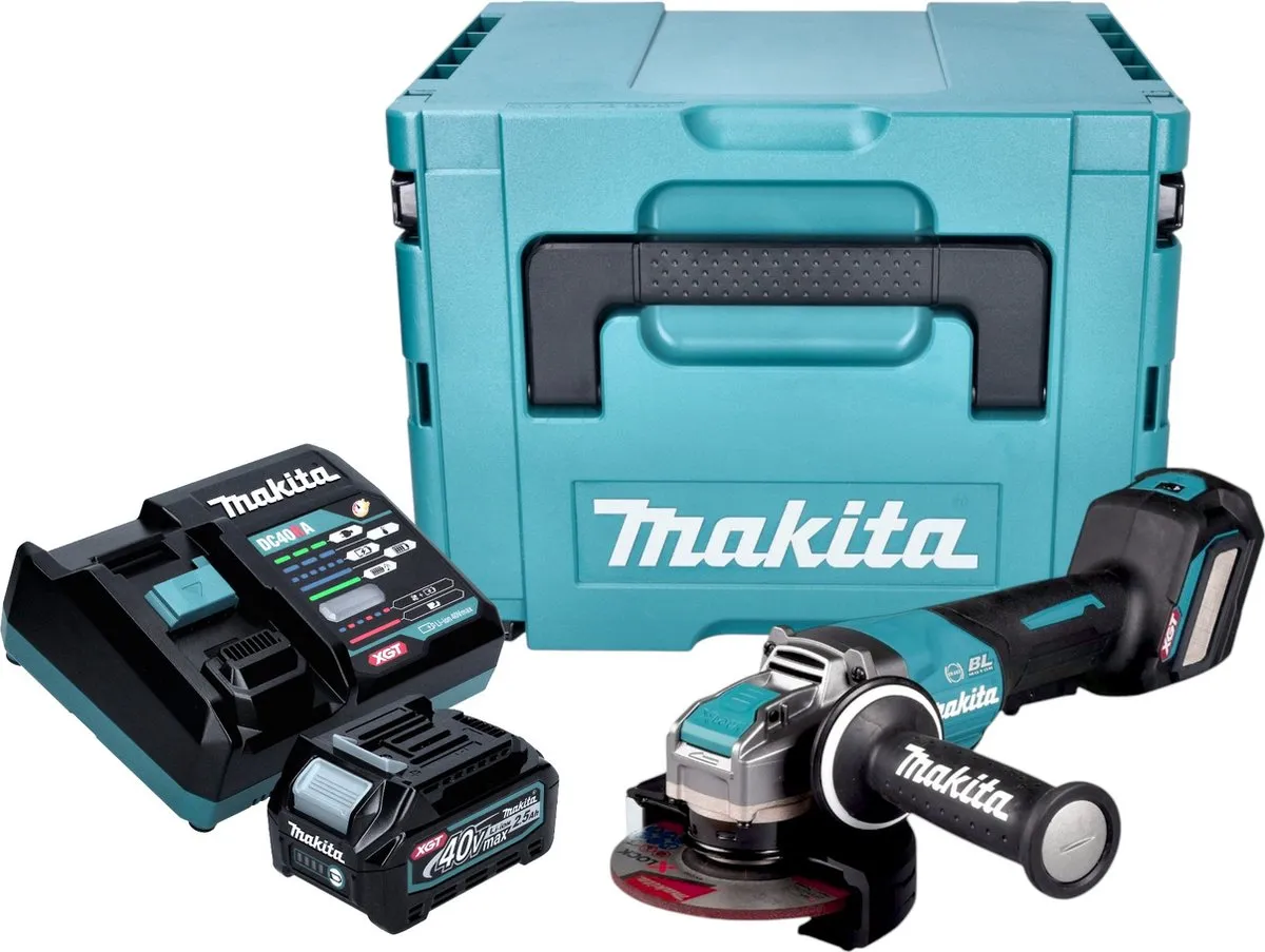 Makita GA 044 GD101 Accu Haakse Slijper 125mm X-LOCK Brushless