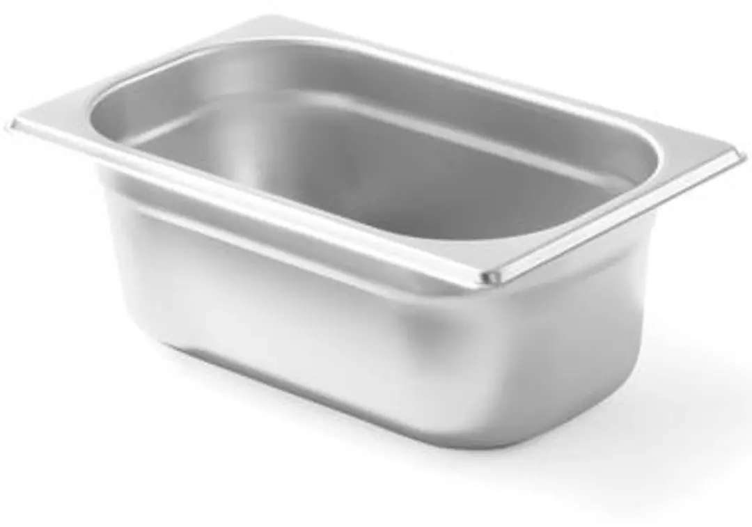 HENDI GN-Container 1/4 2,8L - Roestvrij staal - 265x162x100mm