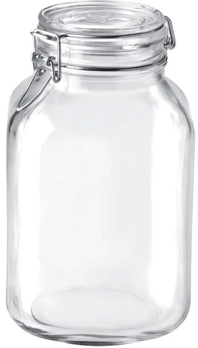 Bormioli Rocco Weckpot Fido Vierkant 3L - 2 Stuks