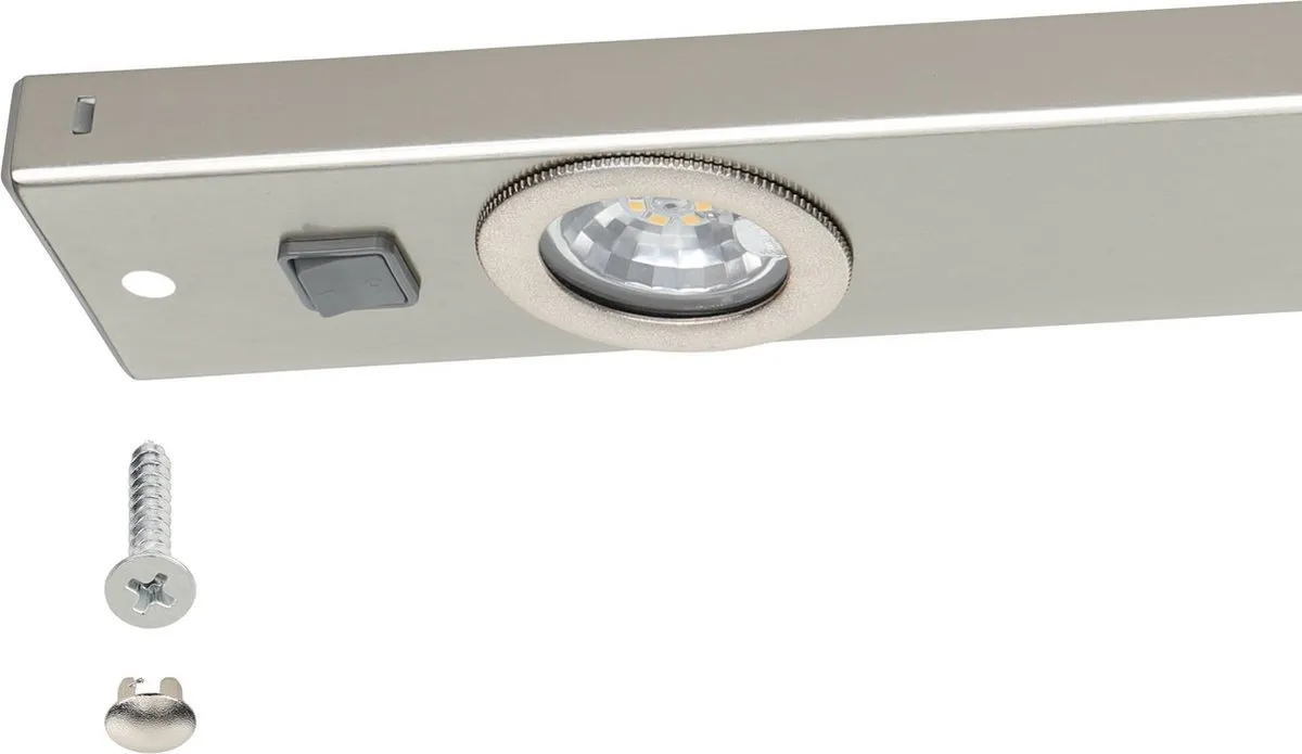 EGLO Kob LED Onderbouwarmatuur -  60 cm - 3 Lichts - Nikkel-Mat