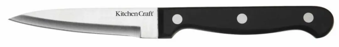 KitchenCraft Messenset 5 Messen - Zwart Hout RVS - 6-delig