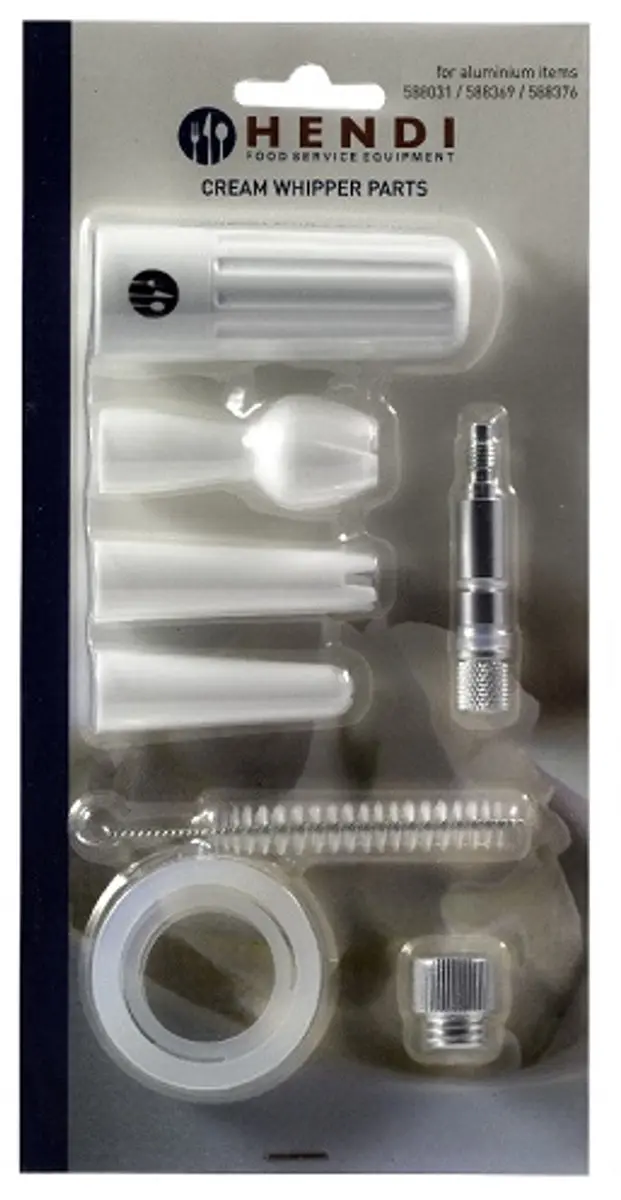 Hendi Slagroomapparaat 500ml - Wit - Inclusief accessoires