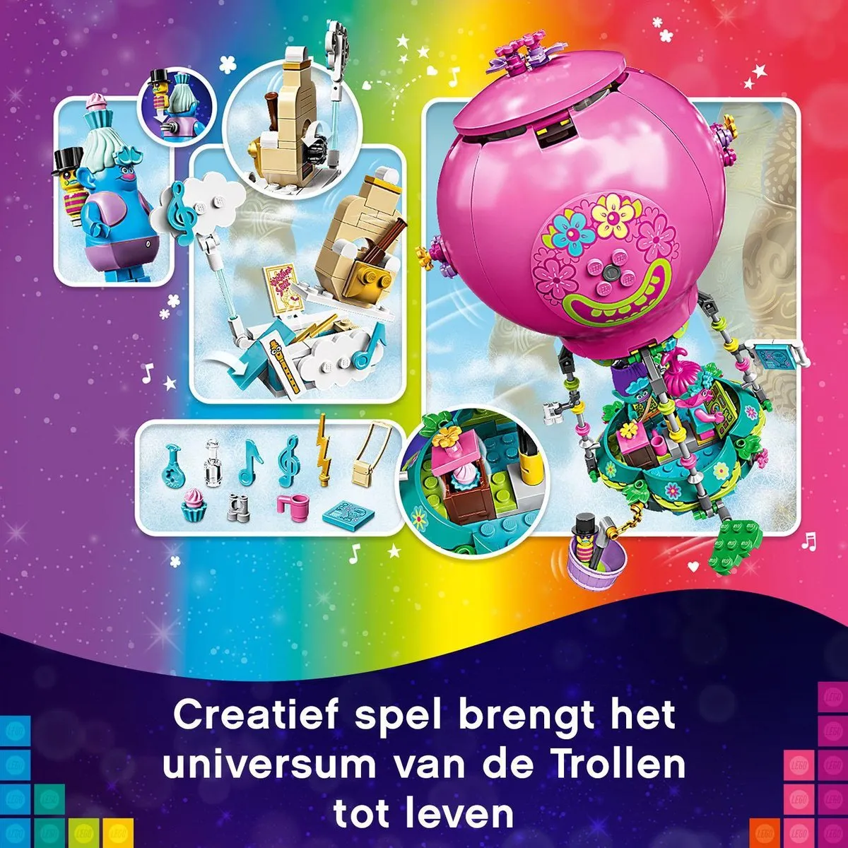LEGO Trolls Poppy's Luchtballonavontuur 41252 - 103 Stukken - afbeelding 6 van 6
