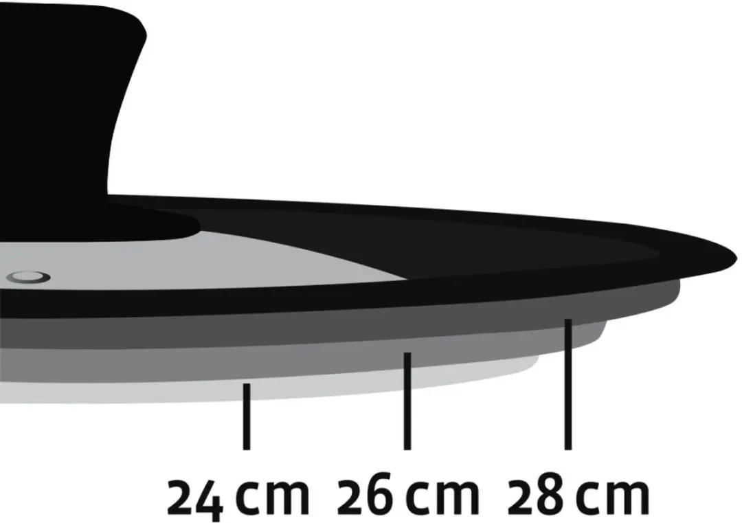 Xavax Universeel Glazen Deksel 28cm - Siliconen Rand - MPN 00111545