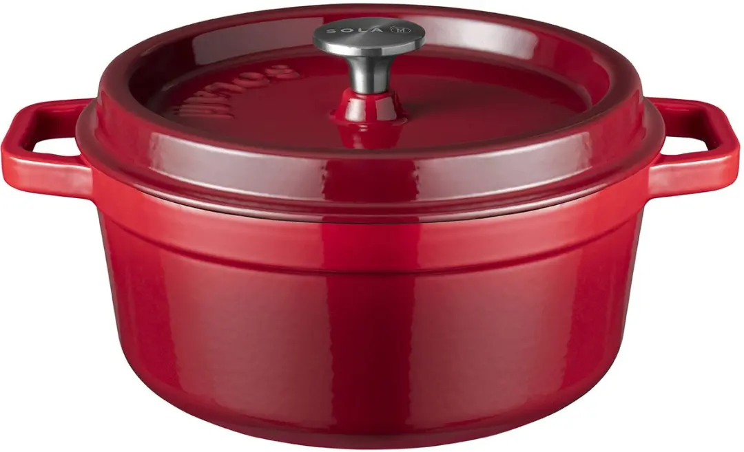 Sola Gietijzeren Braadpan 28cm - Rood