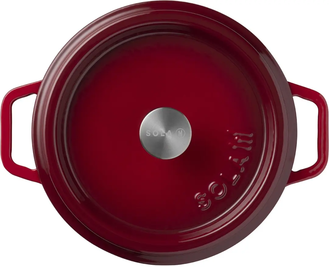 Sola Gietijzeren Braadpan 28cm - Rood