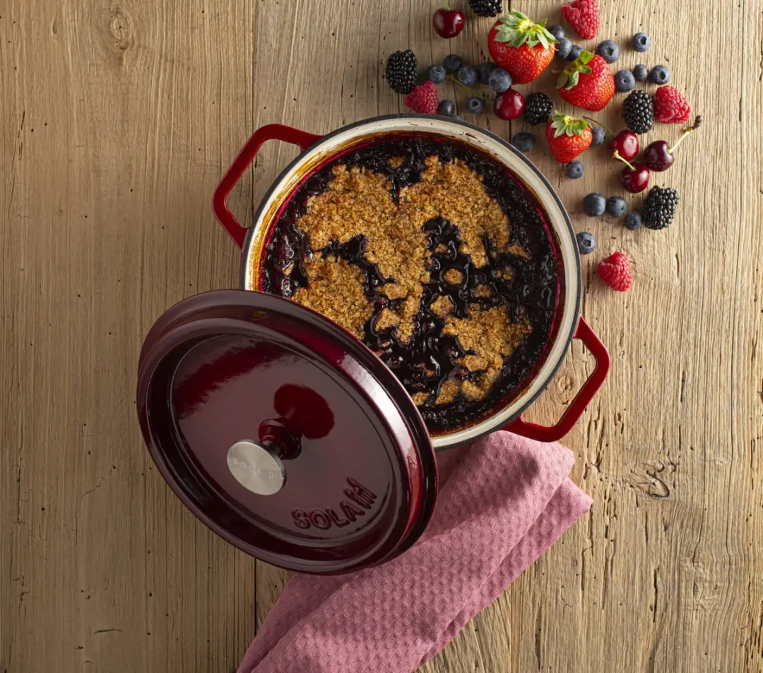 Sola Gietijzeren Braadpan 28cm - Rood