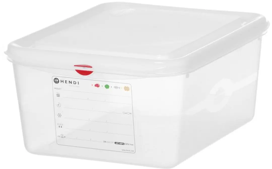 Hendi GN 1/2 Container 10L - Transparant met deksel