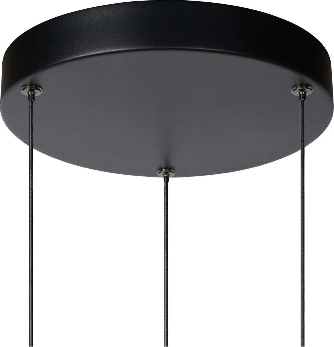 Lucide MARGARY Hanglamp - Ø28cm - 3x4W 2700K - Zwart