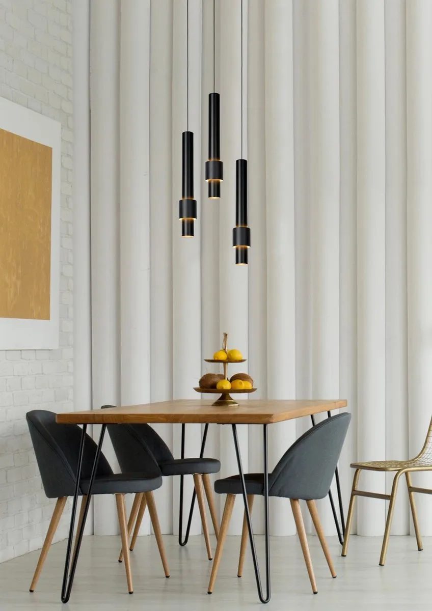 Lucide MARGARY Hanglamp - Ø28cm - 3x4W 2700K - Zwart