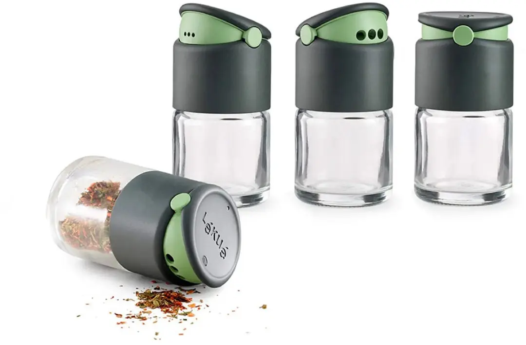 Lékué Kruiden Shaker Set 4-delig - Grijs