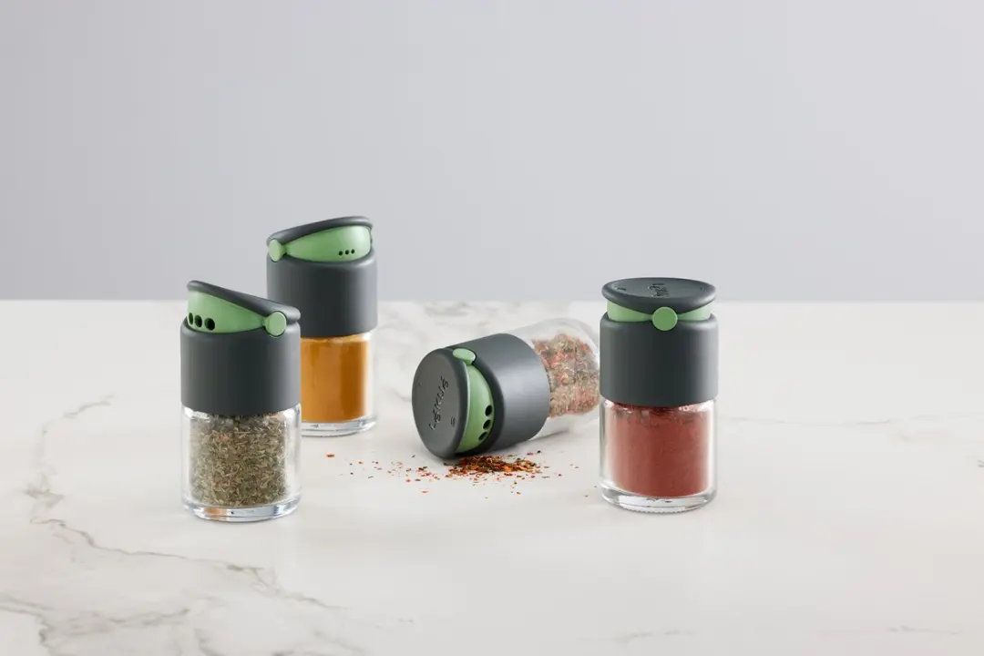 Lékué Kruiden Shaker Set 4-delig - Grijs