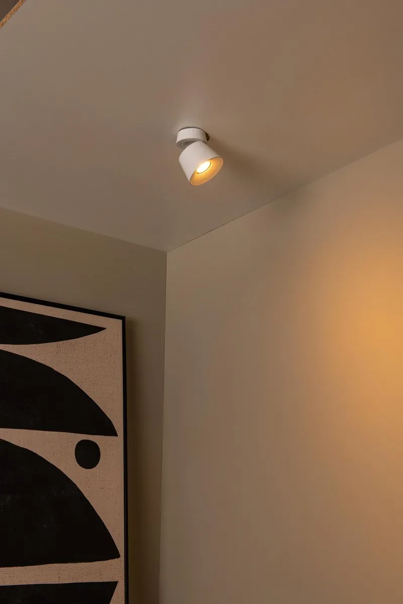 Lucide Trigono Plafondspot GU10 - Ø10,5cm - Wit