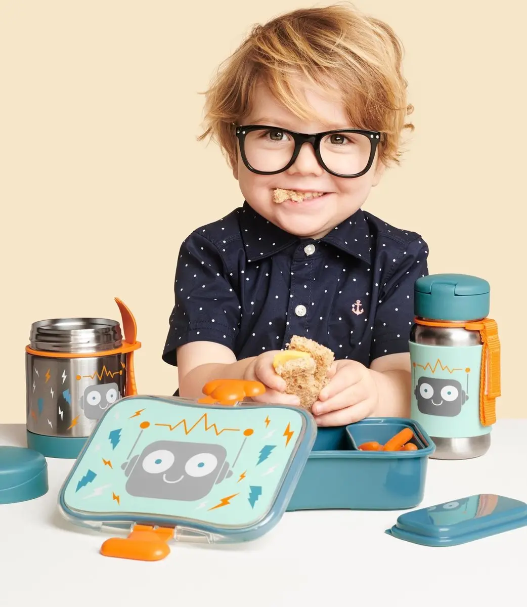Skip Hop Spark Style Lunchbox Robot - 0,7L - 2 Vakken - Mix - afbeelding 5 van 6