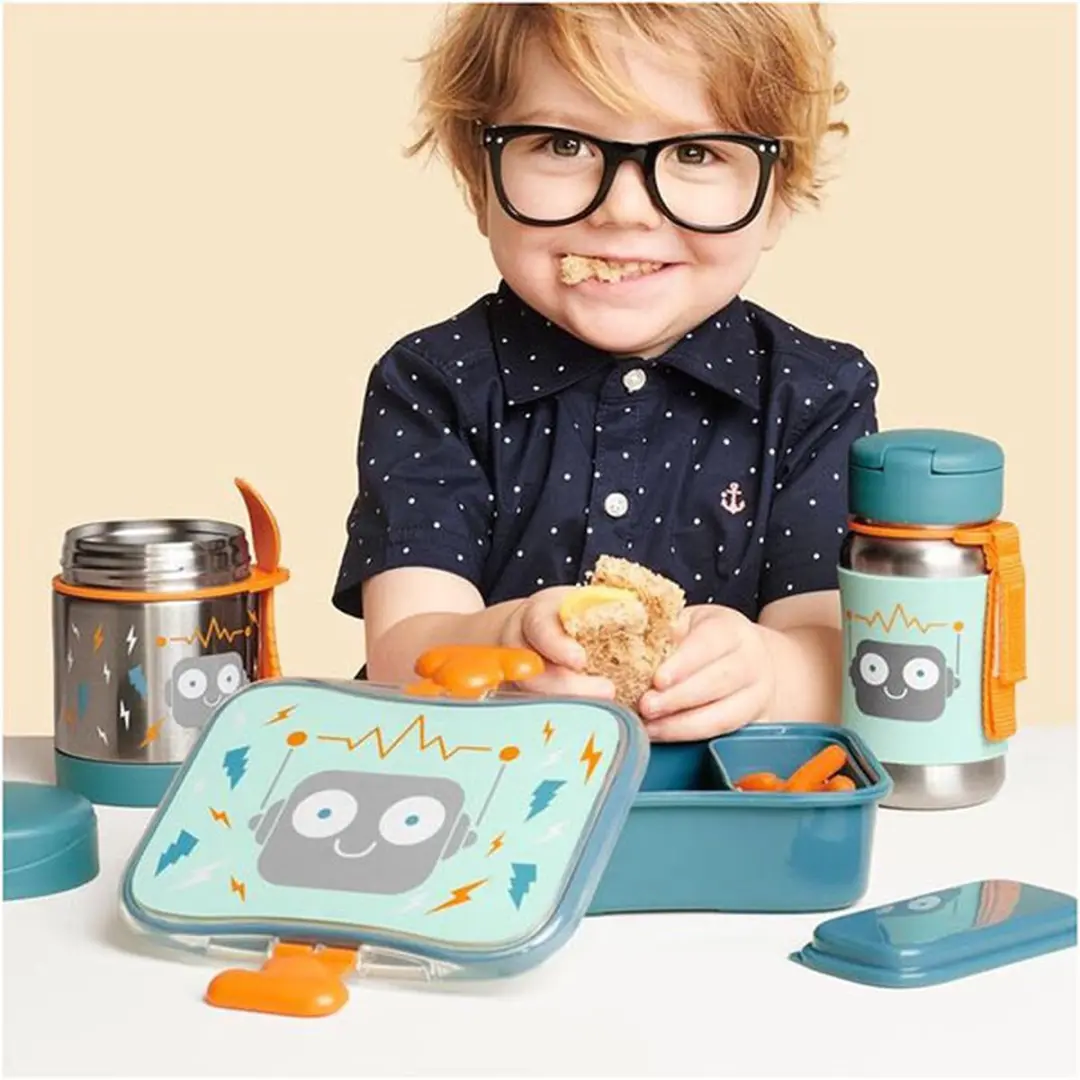 Skip Hop Spark Style Lunchbox Robot - 0,7L - 2 Vakken - Mix - afbeelding 4 van 6
