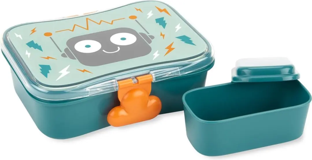 Skip Hop Spark Style Lunchbox Robot - 0,7L - 2 Vakken - Mix - afbeelding 6 van 6