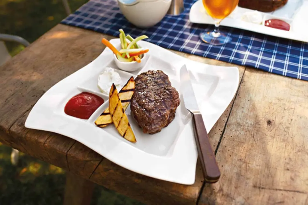 Villeroy & Boch NewWave Texas Steakmessen - 6 Stuks - Zilver
