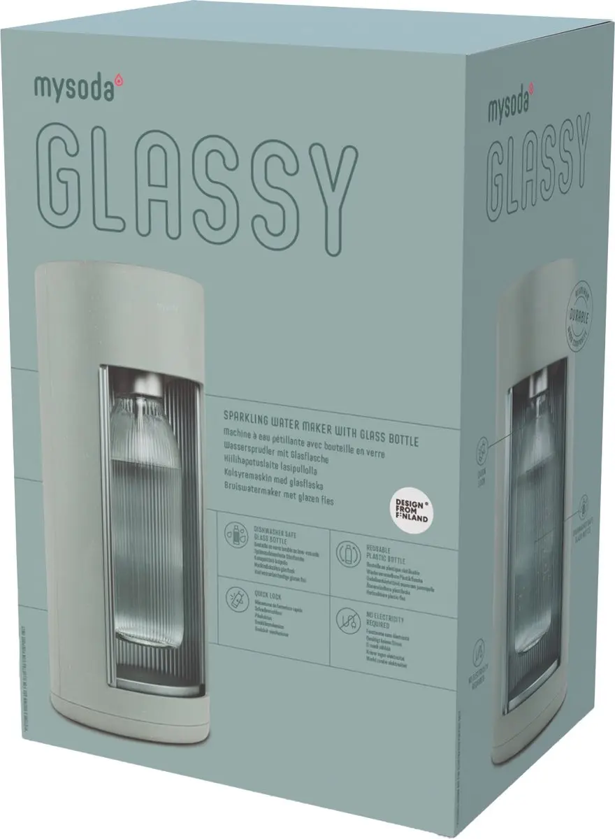 Mysoda Glassy Pigeon Design Bruiswatertoestel EUR-GL004F-GGE - Groen