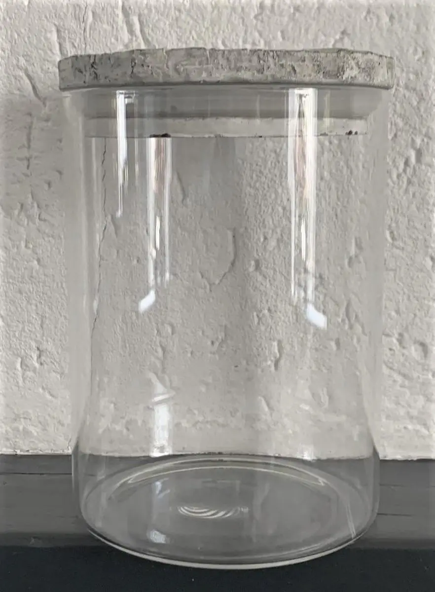 Countryfield Glazen Pot met Stenen Deksel 1L
