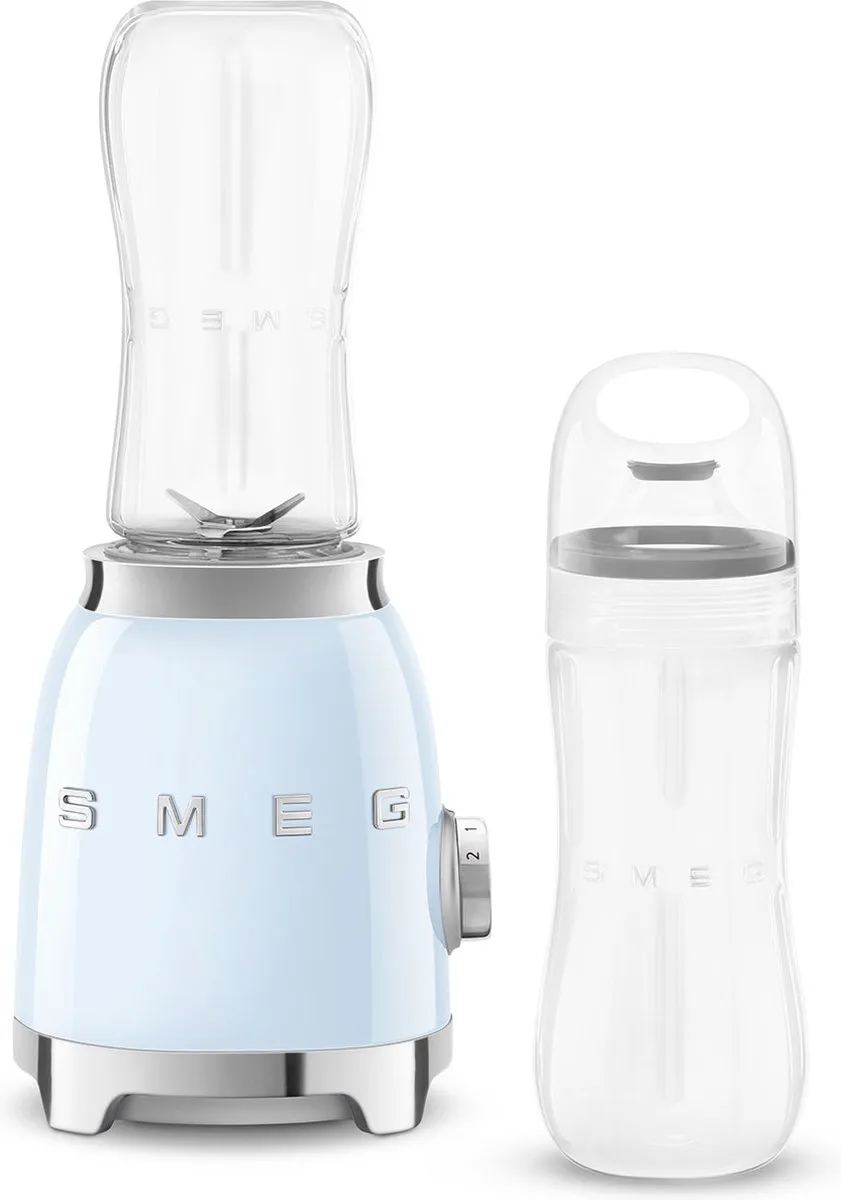Smeg PBF01 Personal Blender 300W Pastelblauw - 2x 600ml
