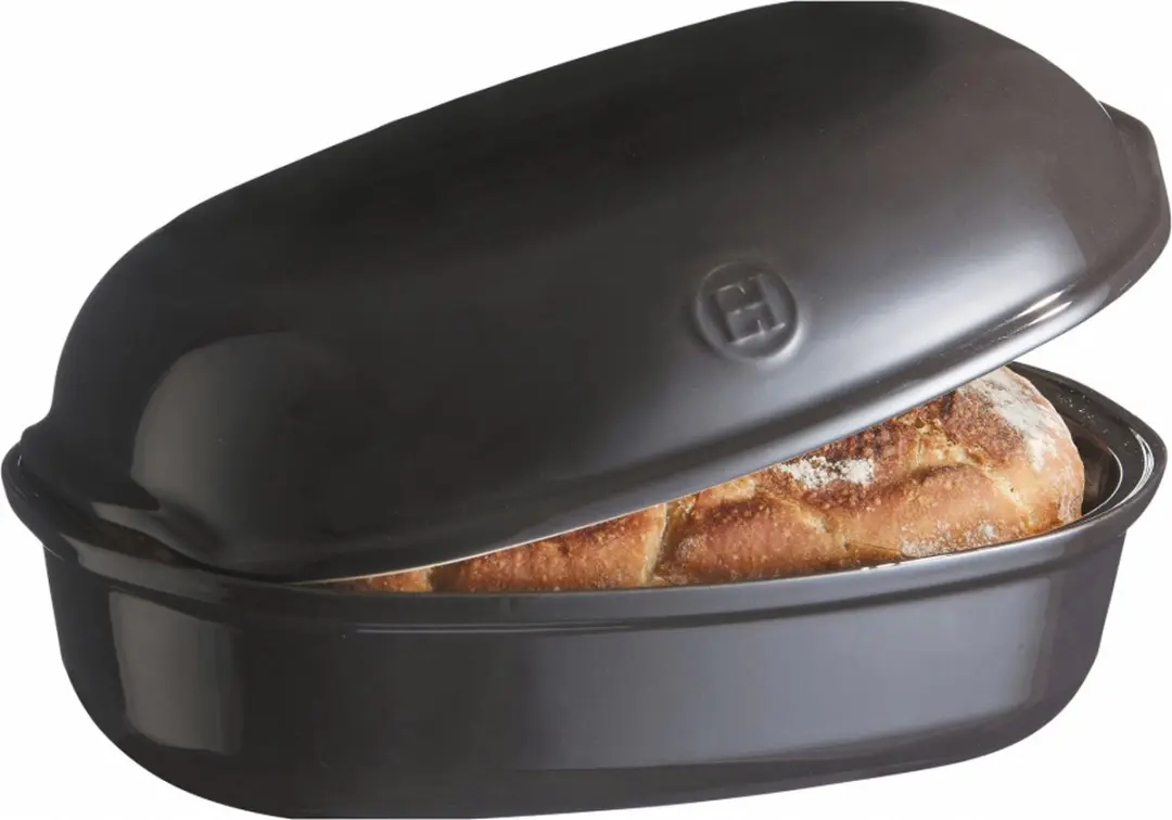 Emile Henry Artisanaal Broodbakvorm Fusain 5L - Zwart