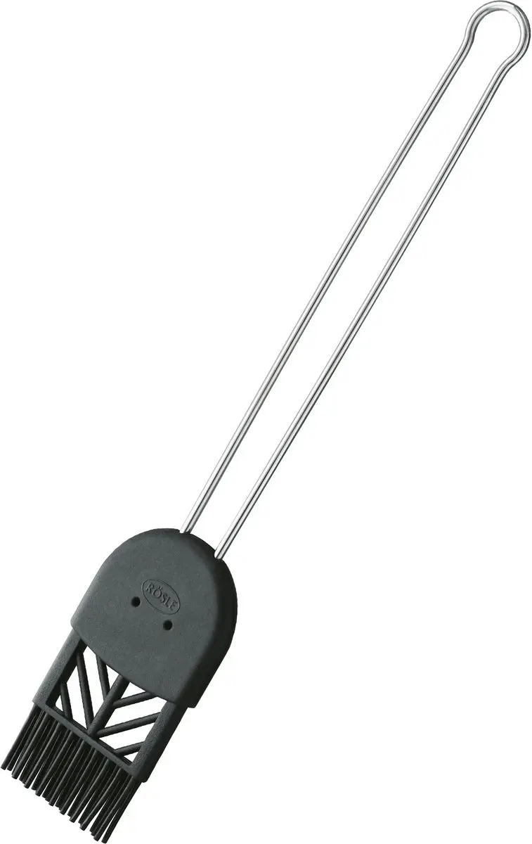 Rösle Bakkwast 26cm - RVS - Siliconen - Zwart