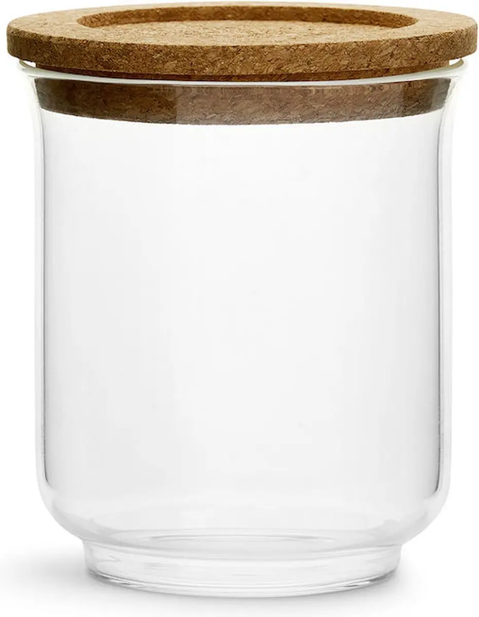 Sagaform Glazen Pot Nature Groot - 12cm - 2-delig