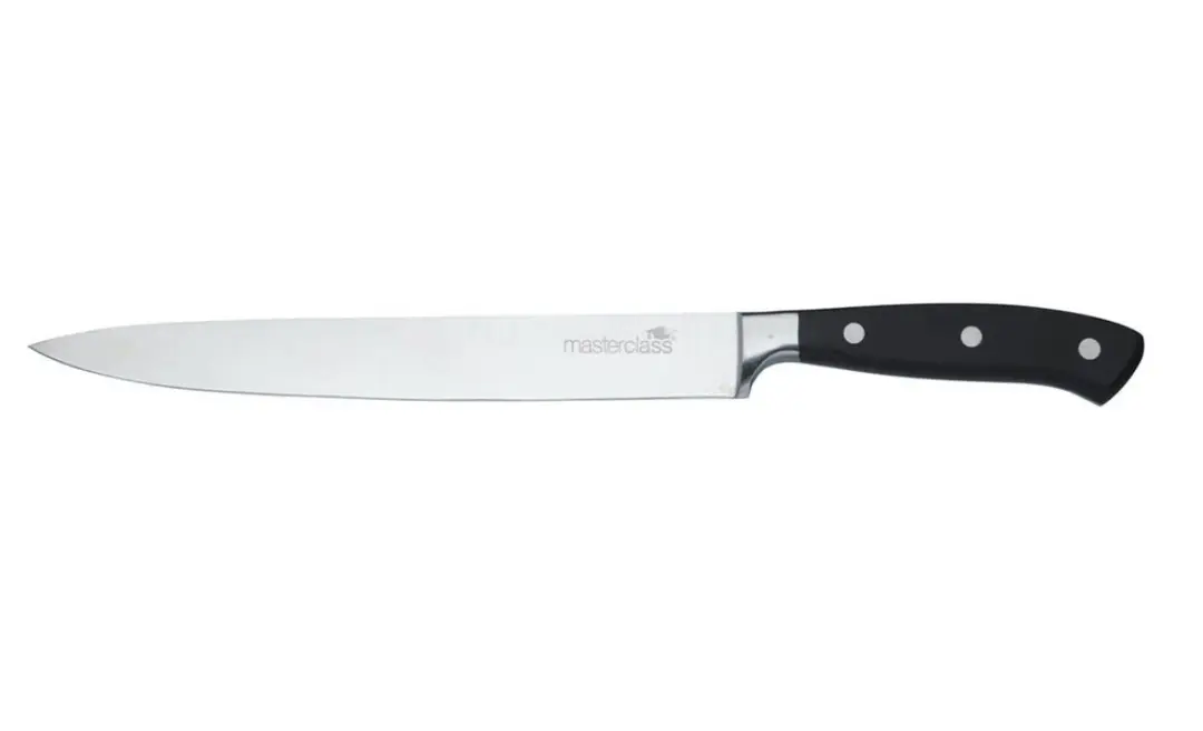 Masterclass Roestvrijstalen Vleessnijders Set 2 Stuks - Zilver/Zwart