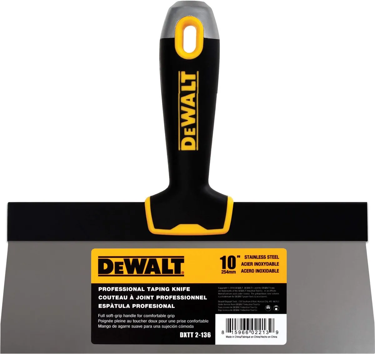 DeWalt Spackmes 254mm RVS