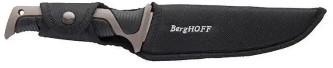BergHOFF Everslice Chefmes 20cm - Titanium Antikleeflaag - Zwart/Grijs