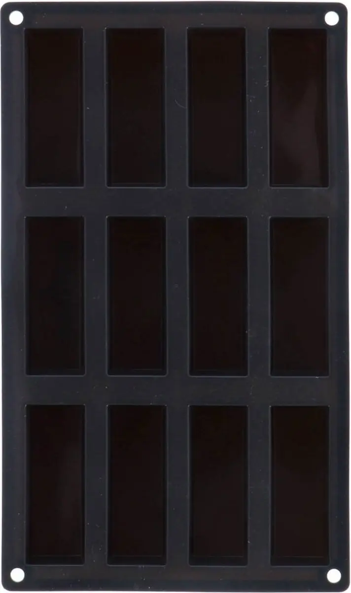 Patisse Mini Cakevorm Starflex - 12 Stuks - Zwart