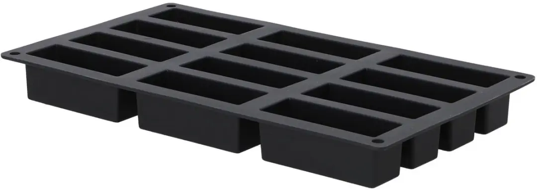 Patisse Mini Cakevorm Starflex - 12 Stuks - Zwart